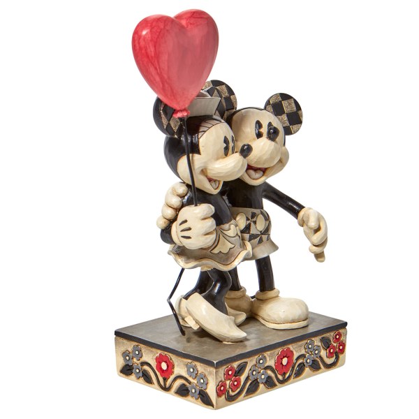 MICKEY & MINNIE HEART BALLOON - DISNEY TRADITIONS