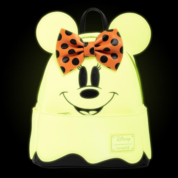MINI MINNIE GHOST BACKPACK ( GLOWS IN THE DARK ) - DISNEY LOUNGEFLY