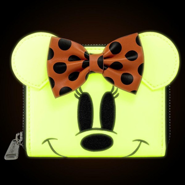 MINNIE GHOST WALLET ( GLOWS IN THE DARK ) - DISNEY LOUNGEFLY