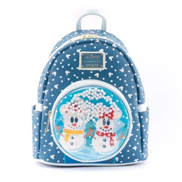 MICKEY & MINNIE SNOW GLOBE MINI BACKPACK - DISNEY LOUNGEFLY