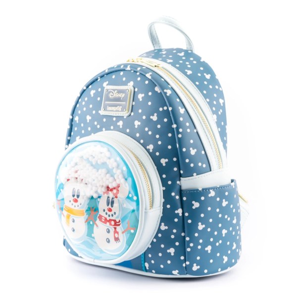 MICKEY & MINNIE SNOW GLOBE MINI BACKPACK - DISNEY LOUNGEFLY