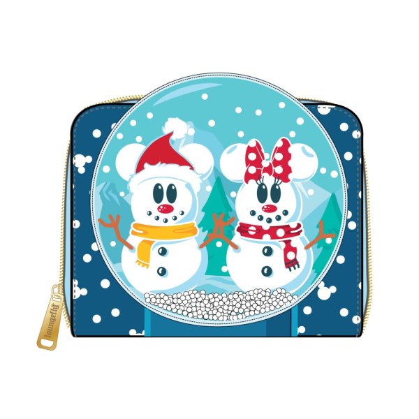 MICKEY & MINNIE SNOW GLOBE WALLET - DISNEY LOUNGEFLY