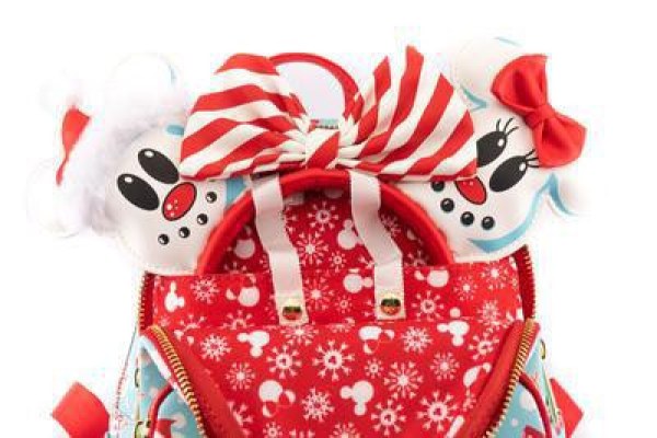 MINI BACKPACK AND HEADBAND MICKEY & MINNIE SNOWMEN - DISNEY LOUNGEFLY