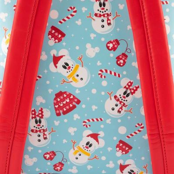 MINI BACKPACK AND HEADBAND MICKEY & MINNIE SNOWMEN - DISNEY LOUNGEFLY