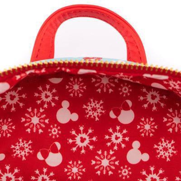 MINI BACKPACK AND HEADBAND MICKEY & MINNIE SNOWMEN - DISNEY LOUNGEFLY