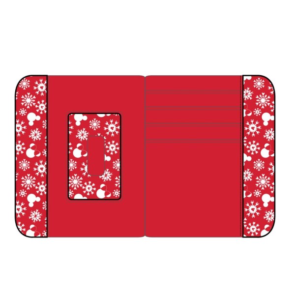 MICKEY & MINNIE SNOWMAN WALLET - DISNEY LOUNGEFLY