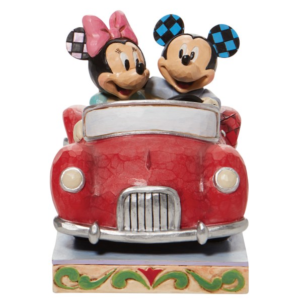 MICKEY & MINNIE IN CAR - DISNEY TRADITIONS