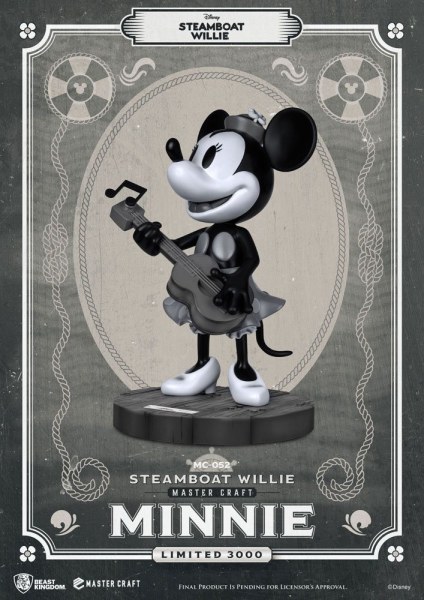 STEAMBOAT WILLIE MINNIE - DISNEY MASTERCRAFT