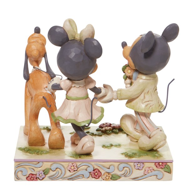 MICKEY, MINNIE AND PLUTO WHITE WOODLAND - DISNEY TRADITIONS