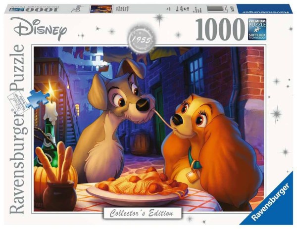 BELLE AND THE TRAMP COLLECTOR'S EDITION PUZZLE (1000 PIECES) - DISNEY