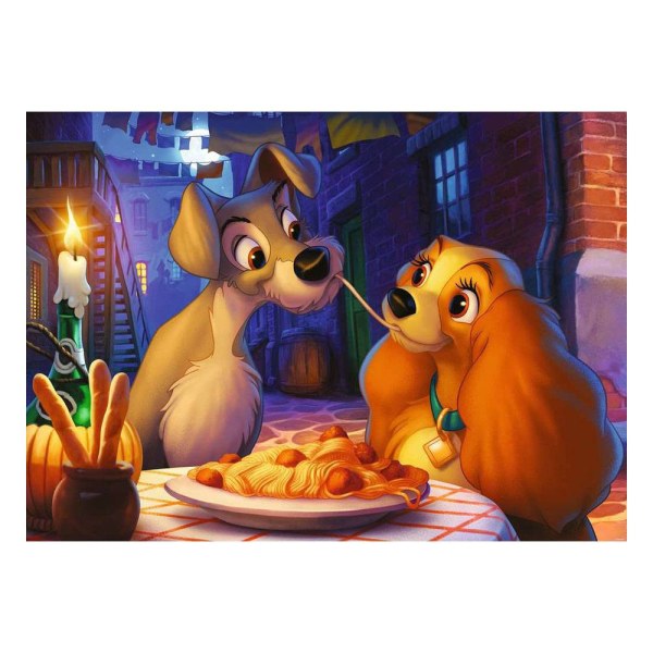 BELLE AND THE TRAMP COLLECTOR'S EDITION PUZZLE (1000 PIECES) - DISNEY