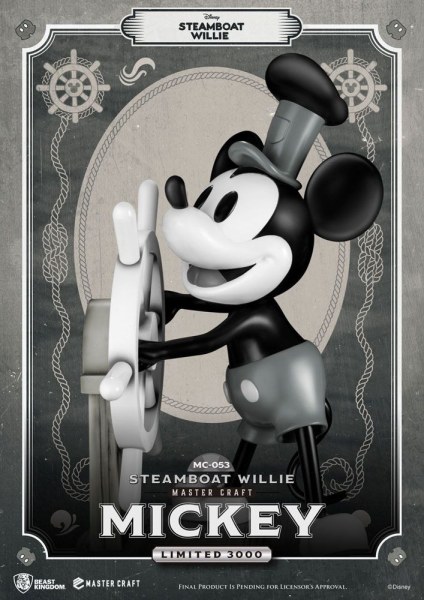 STEAMBOAT WILLIE MICKEY - DISNEY MASTERCRAFT