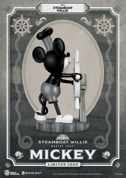 STEAMBOAT WILLIE MICKEY - DISNEY MASTERCRAFT