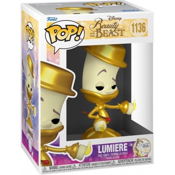 FUNKO POP! 1136 - DISNEY BEAUTY AND THE BEAST - LUMIERE