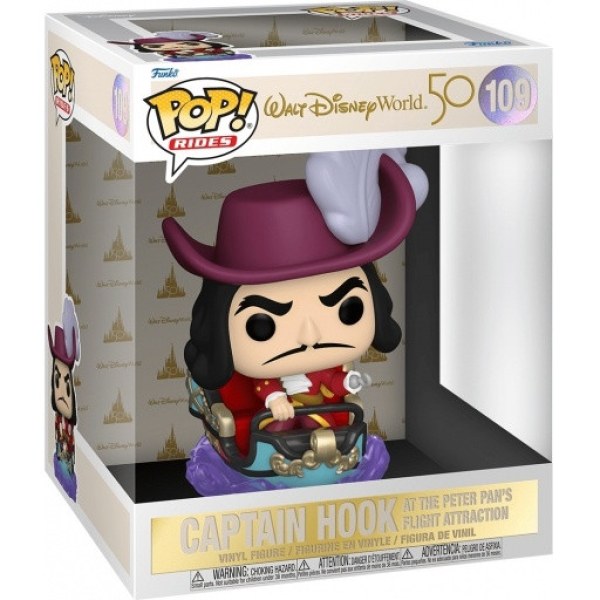 FUNKO POP! 109 - DISNEY WORLD 50TH ANNIVERSARY - PETER PAN'S CAPTAIN HOOK ATTRACTION FLIGHT