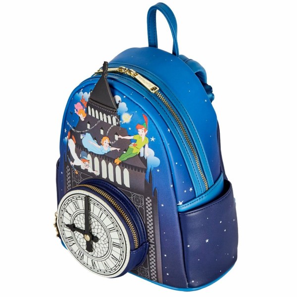 PETER PAN CLOCK GLOW IN THE DARK MINI BACKPACK - DISNEY LOUNGEFLY