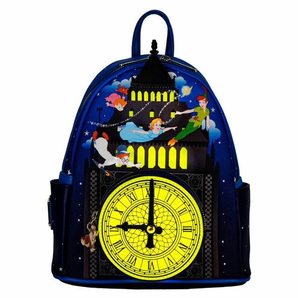 PETER PAN CLOCK GLOW IN THE DARK MINI BACKPACK - DISNEY LOUNGEFLY