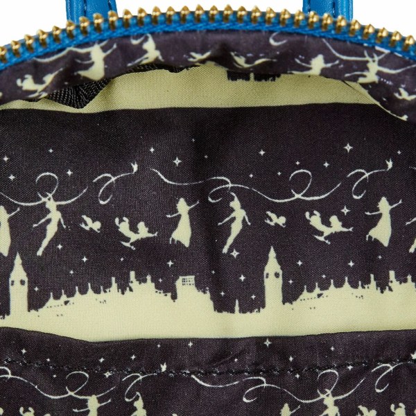 PETER PAN CLOCK GLOW IN THE DARK MINI BACKPACK - DISNEY LOUNGEFLY