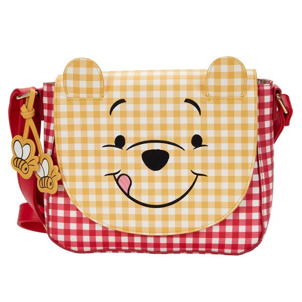 WINNIE THE POOH GINGHAM CROSSBODY BAG - DISNEY LOUNGEFLY
