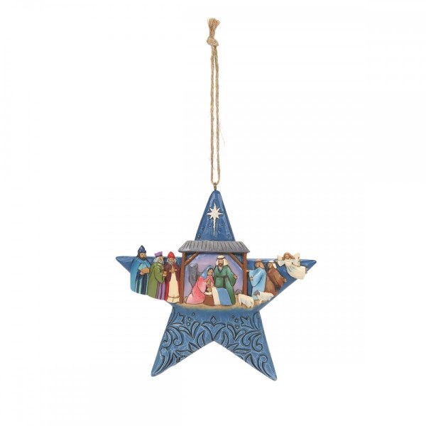 NATIVITY STAR ORNAMENT - JIM SHORE HEARTWOOD CREEK