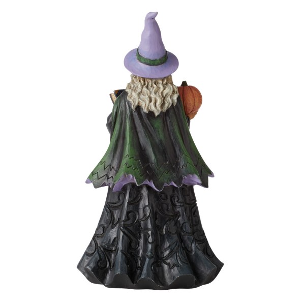 PUMPKIN WITCH AND CEMETERY SCENE - JIM SHORE HEARTWOOD CREEK