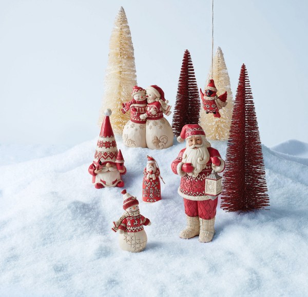NORDIC SANTA WITH LANTERN - JIM SHORE HEARTWOOD CREEK