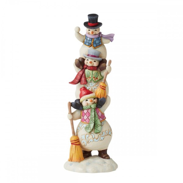 THREE STACKED SNOWMEN - JIM SHORE HEARTWOOD CREEK