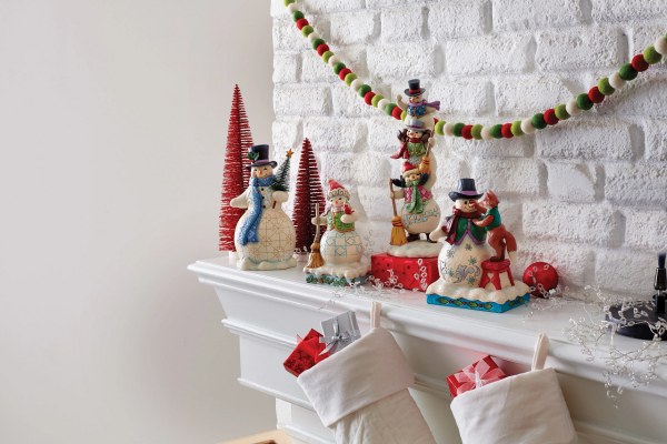 THREE STACKED SNOWMEN - JIM SHORE HEARTWOOD CREEK