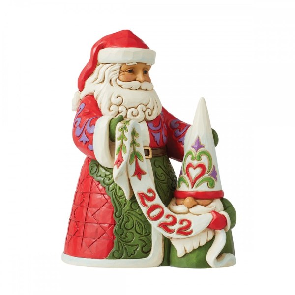 SANTA CLAUS WITH GNOME - JIM SHORE HEARTWOOD CREEK