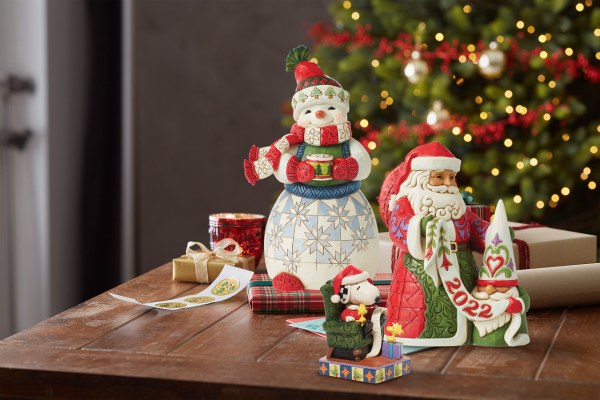 SANTA CLAUS WITH GNOME - JIM SHORE HEARTWOOD CREEK