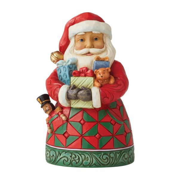 SANTA CLAUS WITH ARMS LOADED WITH GIFTS - JIM SHORE HEARTWOOD CREEK