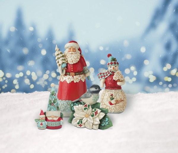 WONDERLAND GNOME AND SNOWMAN - JIM SHORE HEARTWOOD CREEK