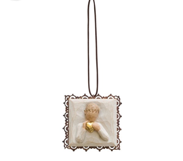 ORNAMENT HEART PENDANT - WILLOW TREE