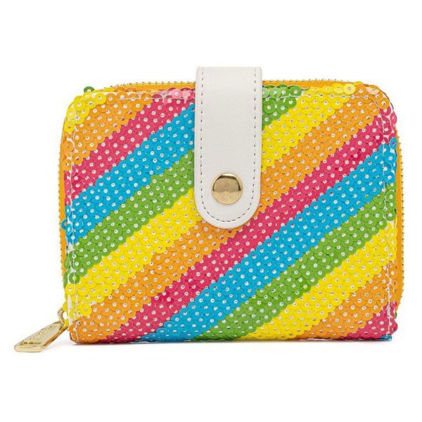SEQUIN RAINBOW MINNIE WALLET - DISNEY LOUNGEFLY