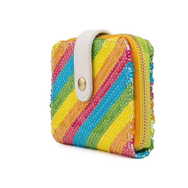 SEQUIN RAINBOW MINNIE WALLET - DISNEY LOUNGEFLY