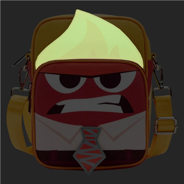 INSIDE OUT ANGER SHOULDER BAG (GLOW IN THE DARK) - DISNEY LOUNGEFLY
