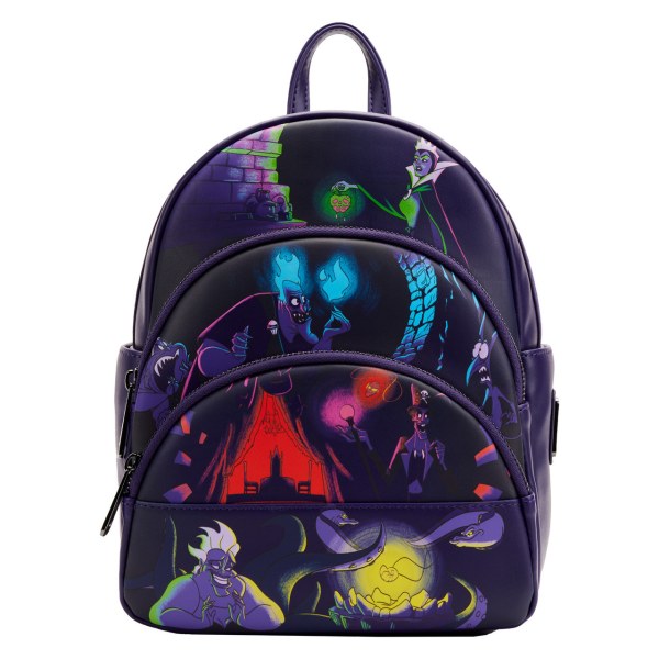 VILLAINS MINI BACKPACK ( GLOW IN THE DARK ) - DISNEY LOUNGEFLY