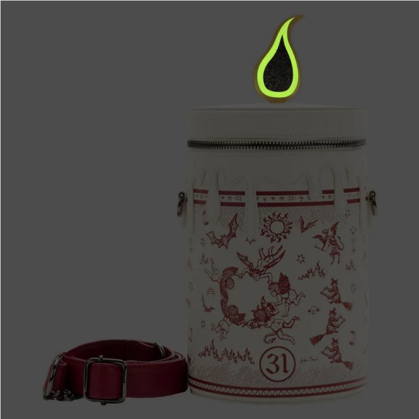BLACK FLAME HOCUS POCUS SHOULDER BAG ( GLOWS IN THE DARK ) - DISNEY LOUNGEFLY