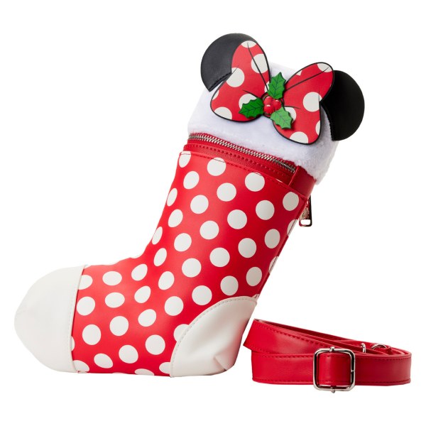 MICKEY & MINNIE CHRISTMAS SOCK SHOULDER BAG - DISNEY LOUNGEFLY