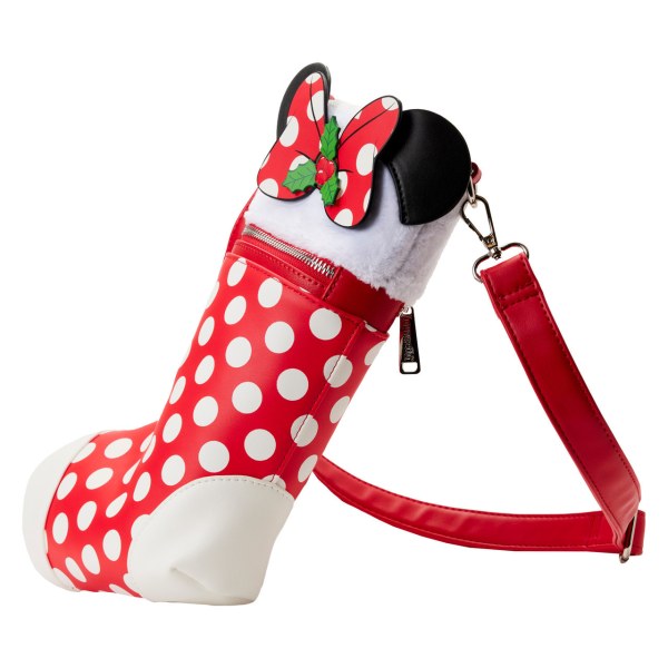 MICKEY & MINNIE CHRISTMAS SOCK SHOULDER BAG - DISNEY LOUNGEFLY