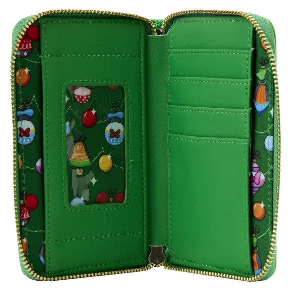CHRISTMAS WREATH CHIP & DALE WALLET - DISNEY LOUNGEFLY