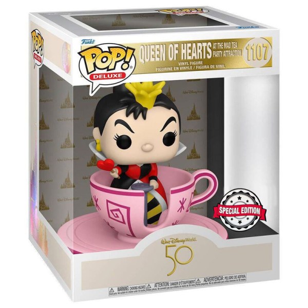 FUNKO POP! 1107 SPECIAL EDITION - DISNEY WORLD 50TH QUEEN OF HEARTS IN MUG - ALICE IN WONDERLAND