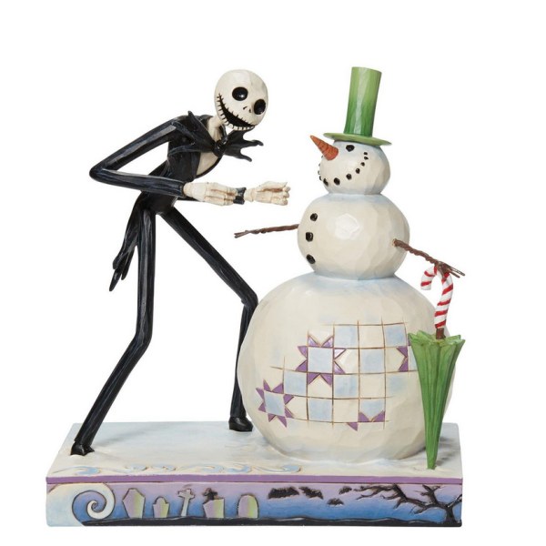DISNEY TRADITIONS => MR JACK WITH THE SNOWMAN - THE NIGHTMARE BEFORE CHRISTMAS