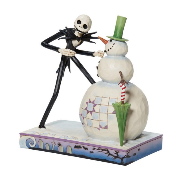 DISNEY TRADITIONS => MR JACK WITH THE SNOWMAN - THE NIGHTMARE BEFORE CHRISTMAS