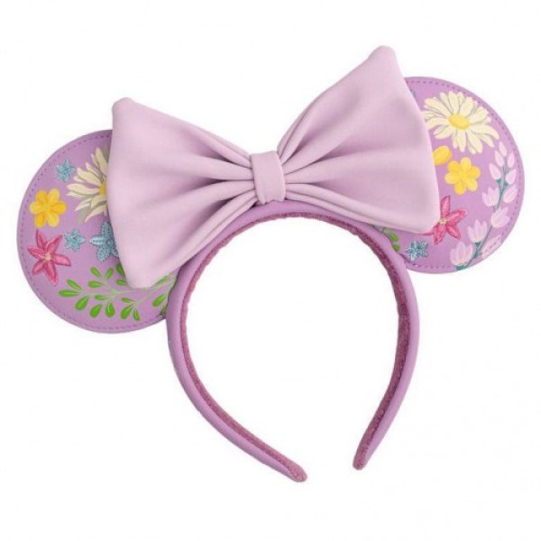 HEADBAND MINNIE EMBROIDERED FLOWERS - DISNEY LOUNGEFLY