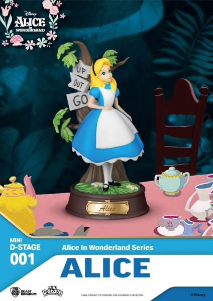 PACK 6 MINI FIGURINES ALICE IN WONDERLAND - MINI DISNEY D-STAGE