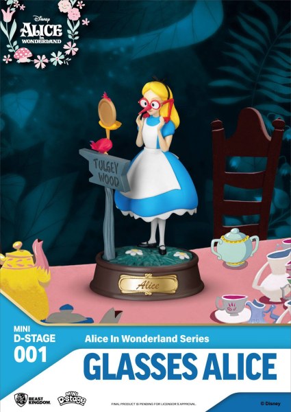 PACK 6 MINI FIGURINES ALICE IN WONDERLAND - MINI DISNEY D-STAGE