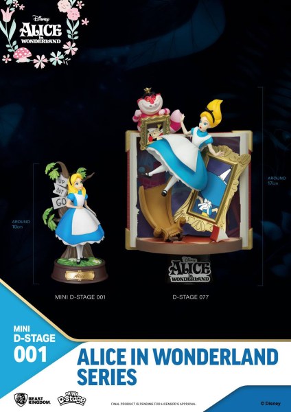 PACK 6 MINI FIGURINES ALICE IN WONDERLAND - MINI DISNEY D-STAGE