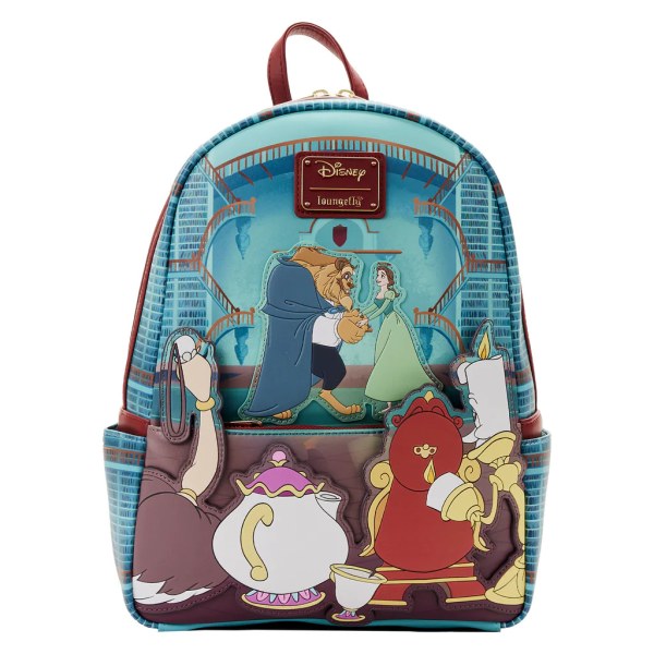 MINI BACKPACK BEAUTY AND THE BEAST LIBRARY SCENE - DISNEY LOUNGEFLY