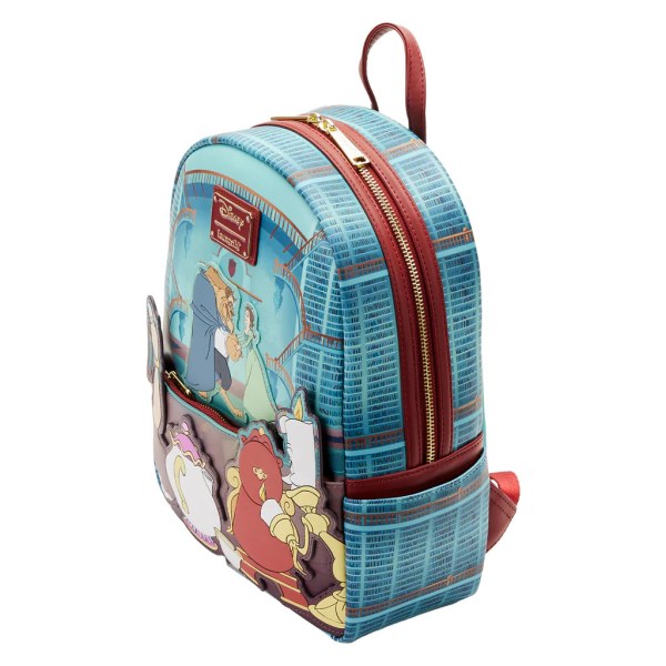 MINI BACKPACK BEAUTY AND THE BEAST LIBRARY SCENE - DISNEY LOUNGEFLY